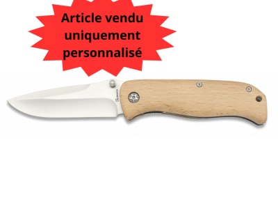Couteau en Bois avec Lame de 8 cm 19876 Personnalisable : Un Couteau Unique 